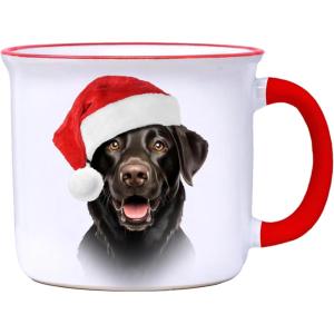 Spoontiques Beagle Christmas Ceramic Camper Mug, 14oz – Microwave & Dishwasher Safe, for Cold & Hot Beverages(Beagle Christmas)