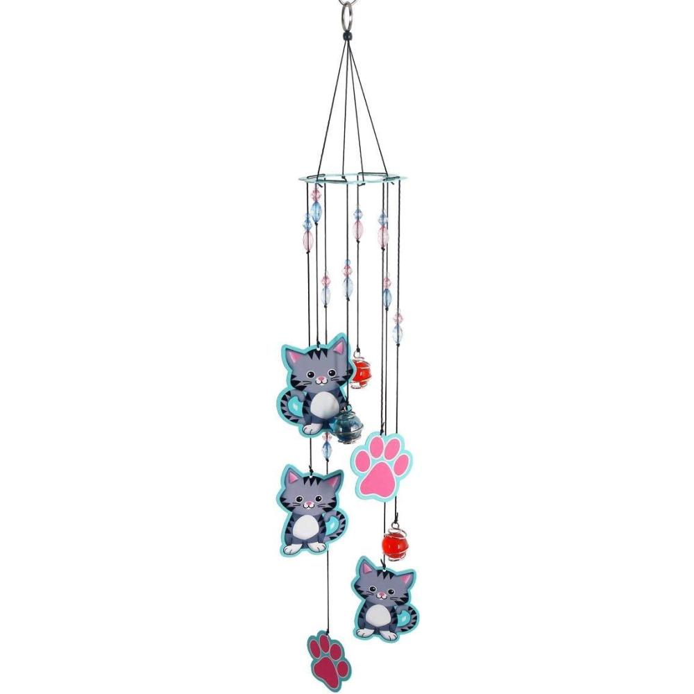 image:imageSpoontiques Cat Wind Chime Outdoor Garden Dcor Decorative Chimes for Yard Garden Backyard and Patio Decoration