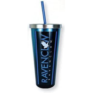 image:imageSpoontiques Harry Potter Stainless Steel Tumbler 24oz Double Wall Insulated Travel Cup with Straw RavenclawRavenclaw