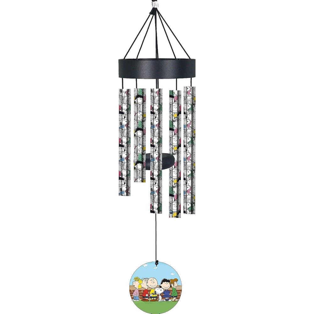 image:imageSpoontiques Peanuts Small UV Wind Chime  Outdoor Garden Dcor  Decorative Chimes for Yard Garden Backyard and Patio Decoration