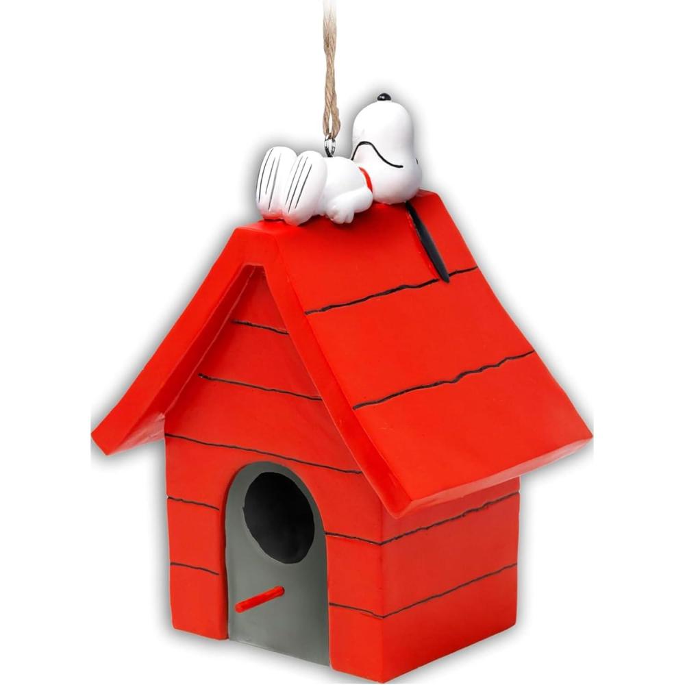 image:imageSpoontiques Snoopy Birdhouse Garden Dcor Hanging Novelty Decorative Bird House for Yard Garden Decoration Outdoor Patio