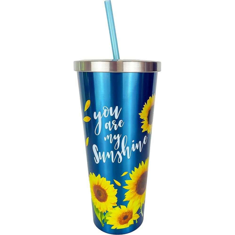 image:imageSpoontiques Stainless Steel w Steel Cup with Straw 24 Oz Mama Bear18258You Are My Sunshine