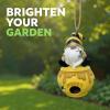 Spoontiques Bee Gnome Birdhouse – Garden Décor – Decorative Bird House for Yard and Garden Decoration