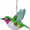 Spoontiques – Birdhouse – Garden Decor – Decorative for Yard and Garden Decoration – Hanging Novelty Birdhouse for Outdoor Patio – Hummingbird