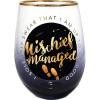 Spoontiques – Harry Potter Acrylic Wine Tumbler – Acrylic Stemless Wine Glass – 20 oz – 5 5/8” Tall – Mischief Managed