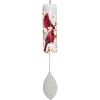 Spoontiques Cardinal Bell Wind Chime – Outdoor Garden Décor – Decorative Chimes for Yard, Garden, Backyard and Patio Decoration