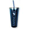 Spoontiques Harry Potter Stainless Steel Tumbler, 24oz – Double Wall Insulated Travel Cup with Straw – Ravenclaw(Ravenclaw)