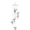 Spoontiques Hummingbirds Flying Acrylic Wind Chime – Outdoor Garden Décor – Decorative Chimes for Yard, Garden, Backyard and Patio Decoration