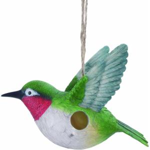 Spoontiques – Birdhouse – Garden Decor – Decorative for Yard and Garden Decoration – Hanging Novelty Birdhouse for Outdoor Patio – Hummingbird