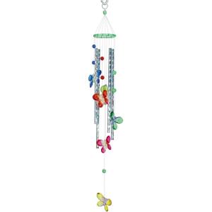 Spoontiques Butterfly Acrylic Wind Chime, Multi – Outdoor Garden Décor – Decorative Chimes for Yard, Garden, Backyard and Patio Decoration