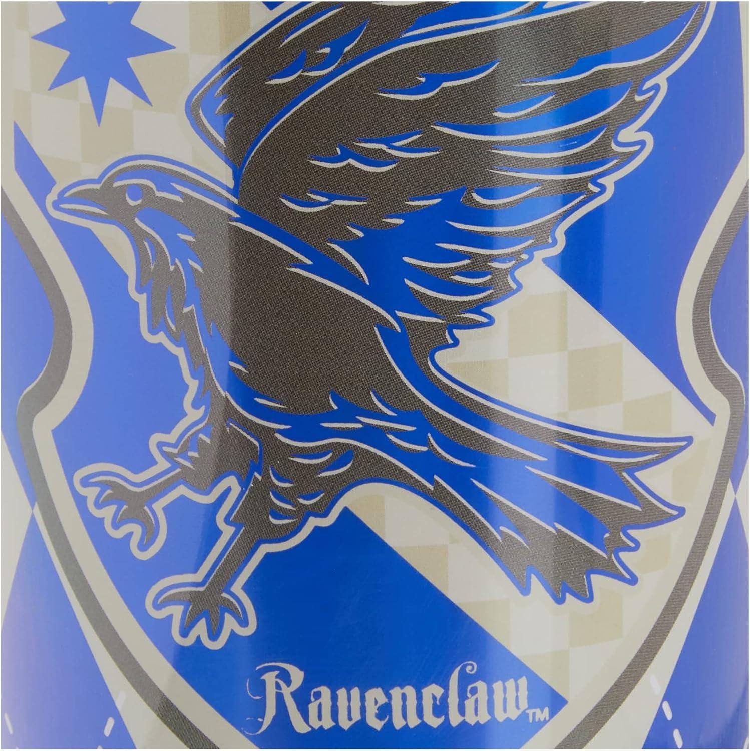image:imageSpoontiques Harry Potter Acrylic Foil Cup with Straw 20oz Metallic Locking Double Wall Insulated BPA Free Ravenclaw