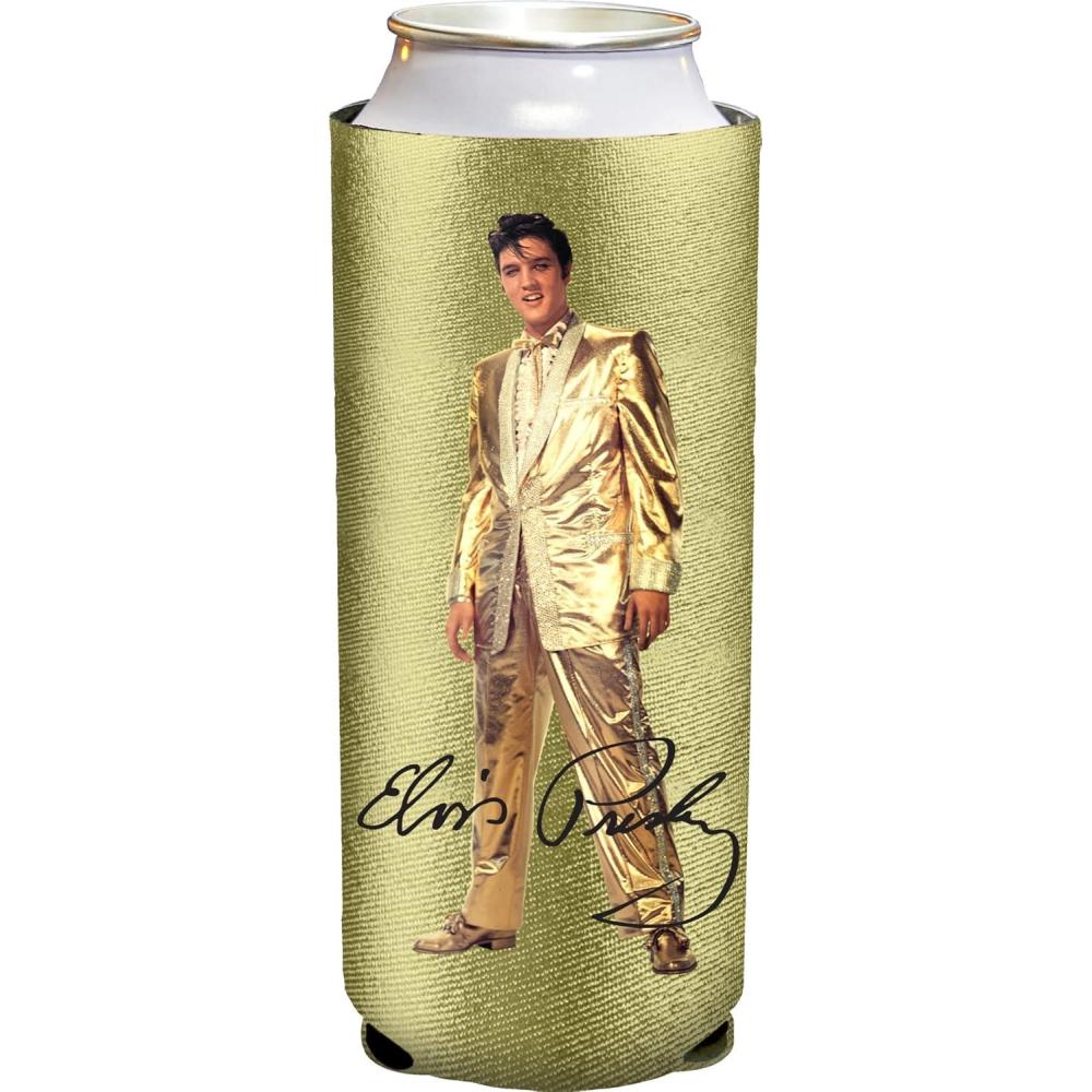image:imageSpoontiques Slim Neoprene Can Cooler Slim Beverage Can Cooler Keeps Drinks Colder Longer Elvis Slim Can Cooler