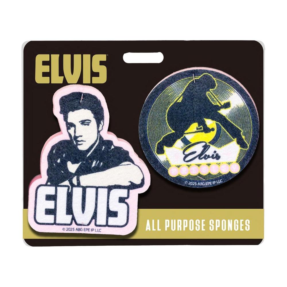 image:imageSpoontiques Elvis Premium Sponge Set  2Pack MultiPurpose Cleaning Sponges  DualSided NonScratch Scrub amp Absorbent Wipe  Durable Reusable OdorResistant for Daily Use