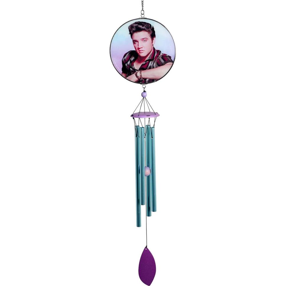 image:imageSpoontiques Elvis Suncatcher Wind Chimes Outdoor Garden Dcor Decorative Chimes for Yard Garden Backyard and Patio Decoration