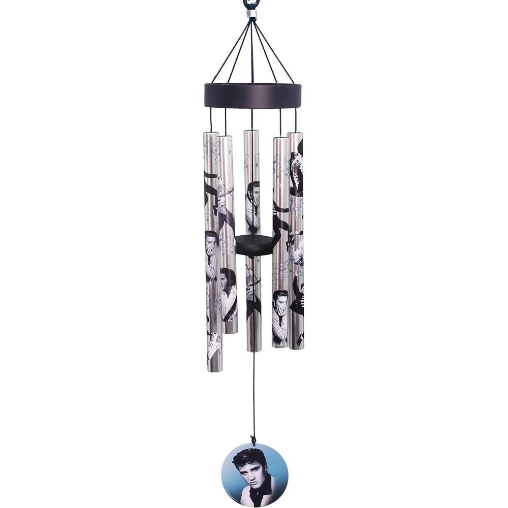 image:imageSpoontiques Elvis Wind Chime  Garden Dcor  Decorative Chimes for Yard and Garden Decoration 14110