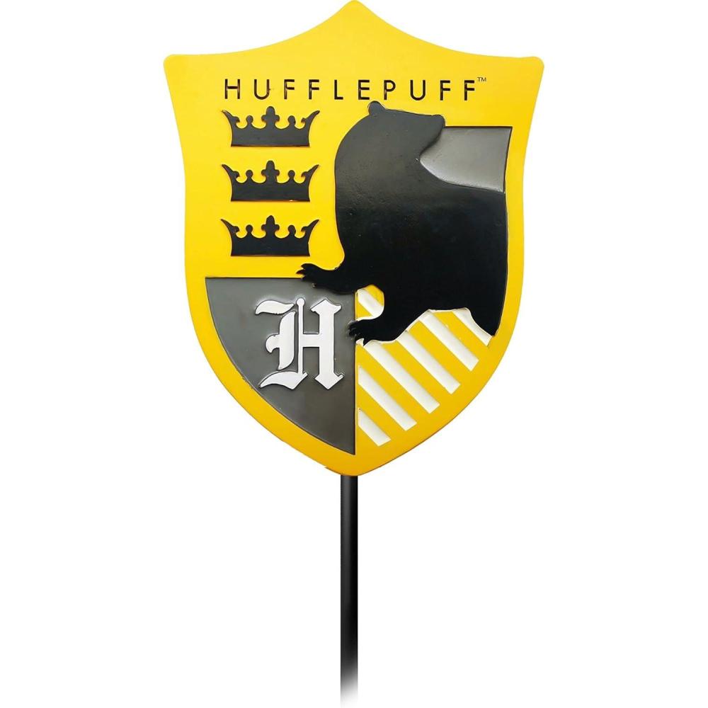 image:imageSpoontiques Hufflepuff Harry Potter Garden Stake Decorative Stake for Patio Home Lawn and Yard Halloween and Fall Dcor 28 HighHufflepuff