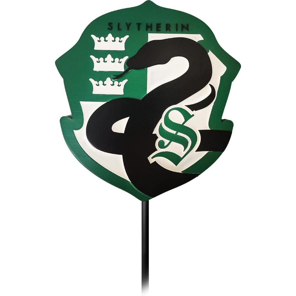 image:imageSpoontiques Hufflepuff Harry Potter Garden Stake  Decorative Stake for Patio Home Lawn and Yard  Halloween and Fall Dcor 28 HighSlytherin