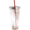 Spoontiques – Harry Potter Tumbler – Gryffindor Glitter Cup with Straw – 20 oz – Acrylic – Red