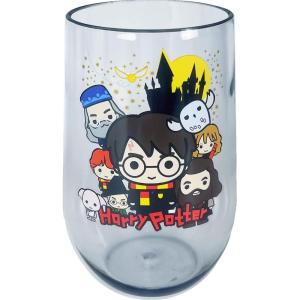 Spoontiques – Harry Potter Chibi Acrylic Wine Cup – Acrylic Wine Tumbler – Acrylic Stemless Wine Glass – 16oz – 5 5/8” Tall