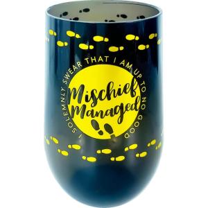 Spoontiques – Mischief Managed – Harry Potter Acrylic Wine Cup – Acrylic Wine Tumbler – Acrylic Stemless Wine Glass – 16oz – 5 5/8” Tall