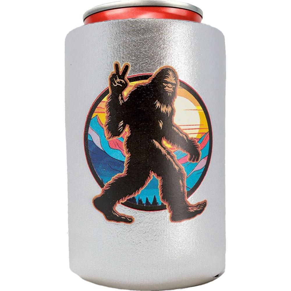 image:imageSpoontiques Neoprene Can Cooler Durable Insulated Neoprene Holder for Cans or Bottles Metallic Finish with Glitter Accents Perfect for Parties or Gifts Big Foot Can CoolerBig Foot