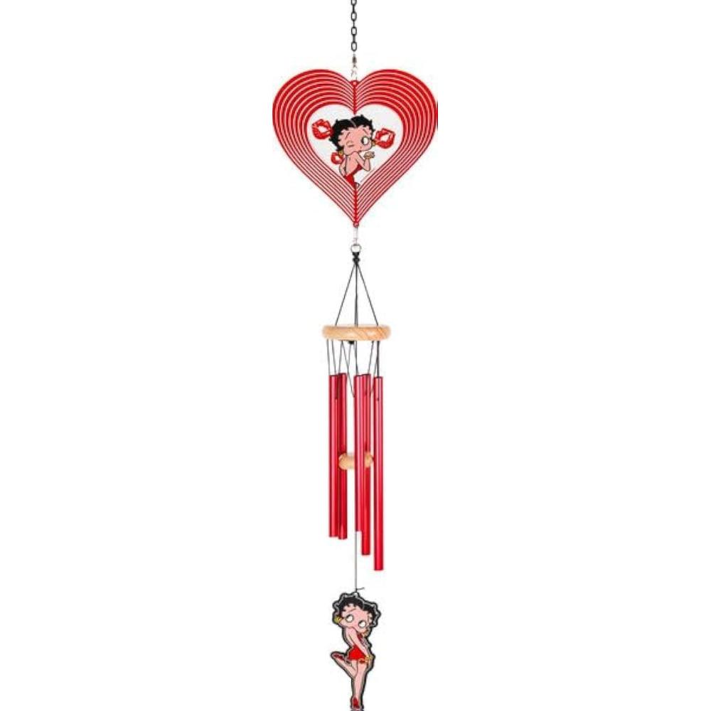 image:imageSpoontiques Betty Boop Wind Spinner Chime Outdoor Garden Dcor Decorative Chimes for Yard Garden Backyard and Patio Decoration