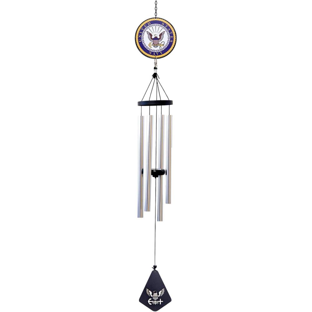 image:imageSpoontiques Navy Wind Chimes Outdoor Garden Dcor Decorative Chimes for Yard Garden Backyard and Patio Decoration