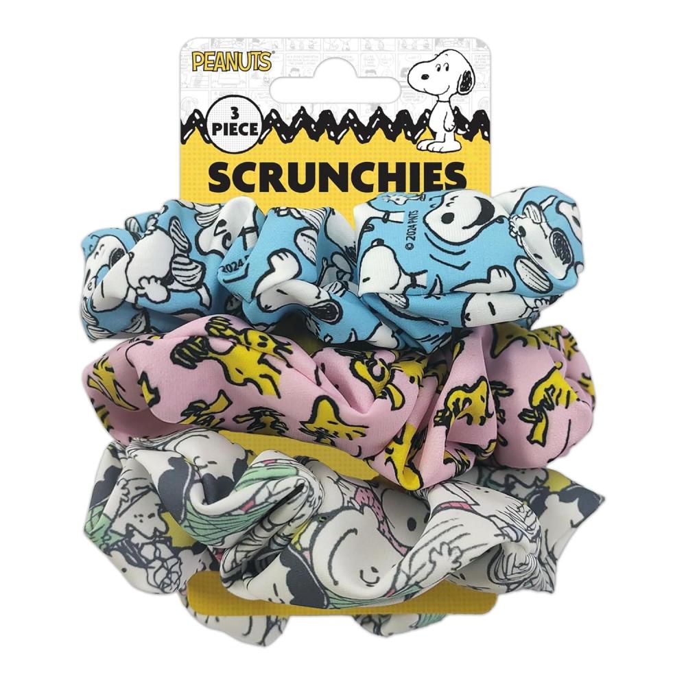 image:imageSpoontiques Peanuts Hair Scrunchies  Adorable Accessories for Womens Hair  Girls Colorful Soft Hair Ties  Ponytail Holder