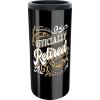 Spoontiques – Neoprene Can Cooler – Durable Insulated Neoprene Holder for Cans or Bottles – Metallic Finish with Glitter Accents – Perfect for Parties or Gifts – Big Foot Can Cooler(Retired  Stainless)