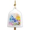 Spoontiques Dragonfly Garden Bell – Decorative Ceramic Bell for Yard and Garden Decoration, Indoor and Outdoor Décor