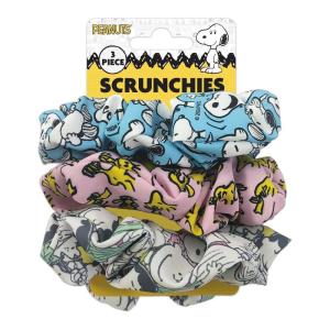 Spoontiques Peanuts Hair Scrunchies – Adorable Accessories for Women’s Hair – Girls Colorful Soft Hair Ties – Ponytail Holder