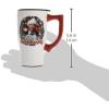 Spoontiques – Ceramic Travel Mugs – Bah Humbug Cup – Hot or Cold Beverages – Gift for Coffee Lovers(White)