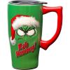 Spoontiques – Ceramic Travel Mugs – Bah Humbug Cup – Hot or Cold Beverages – Gift for Coffee Lovers(Bah Humbug)