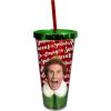 Spoontiques Santa is Coming Foil Cup with Straw