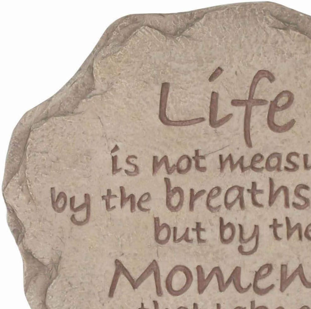 image:imageSpoontiques Garden Dcor Life is Not Measured Stepping Stone Decorative Stone for Garden