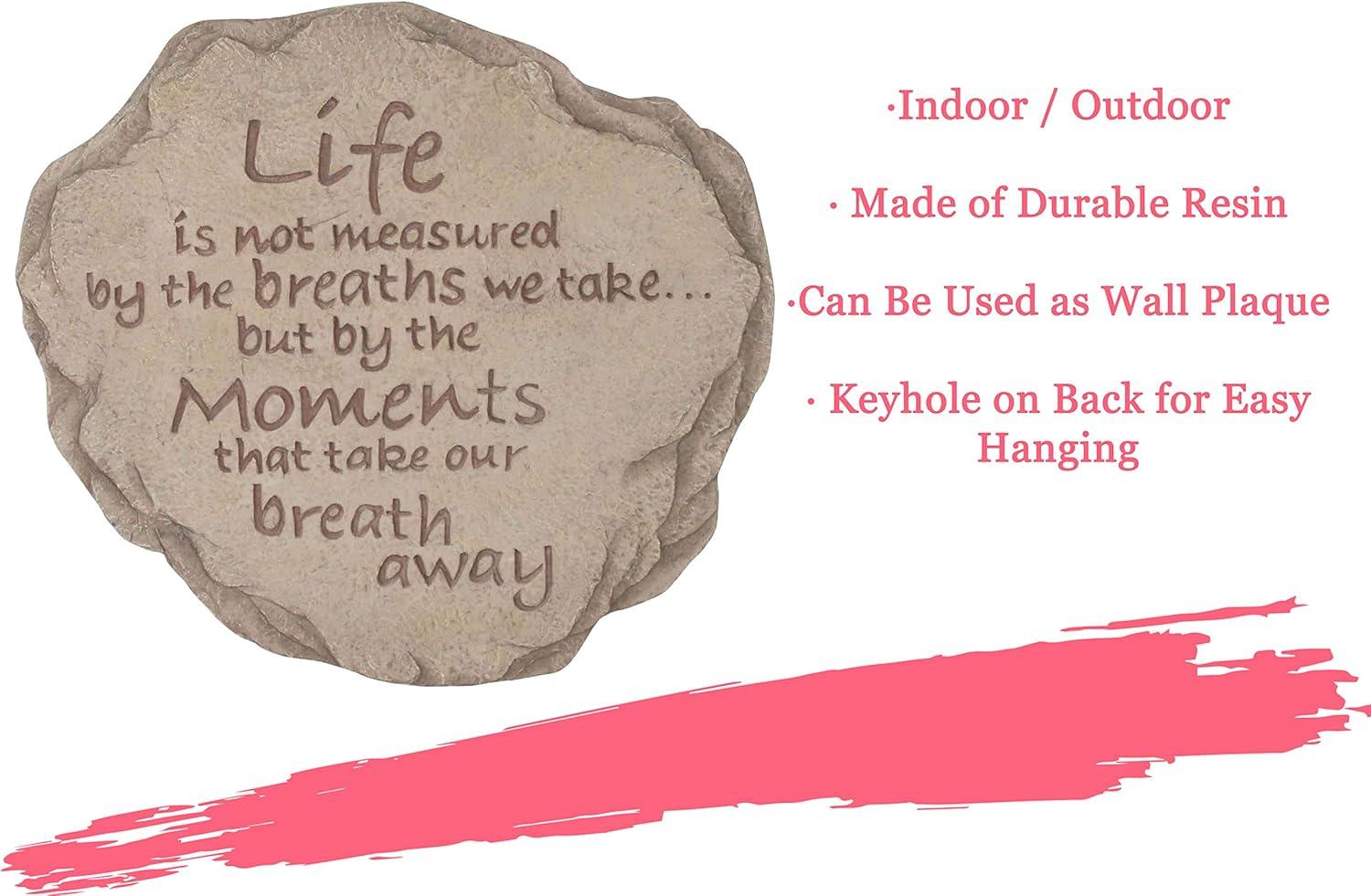 image:imageSpoontiques Garden Dcor Life is Not Measured Stepping Stone Decorative Stone for Garden
