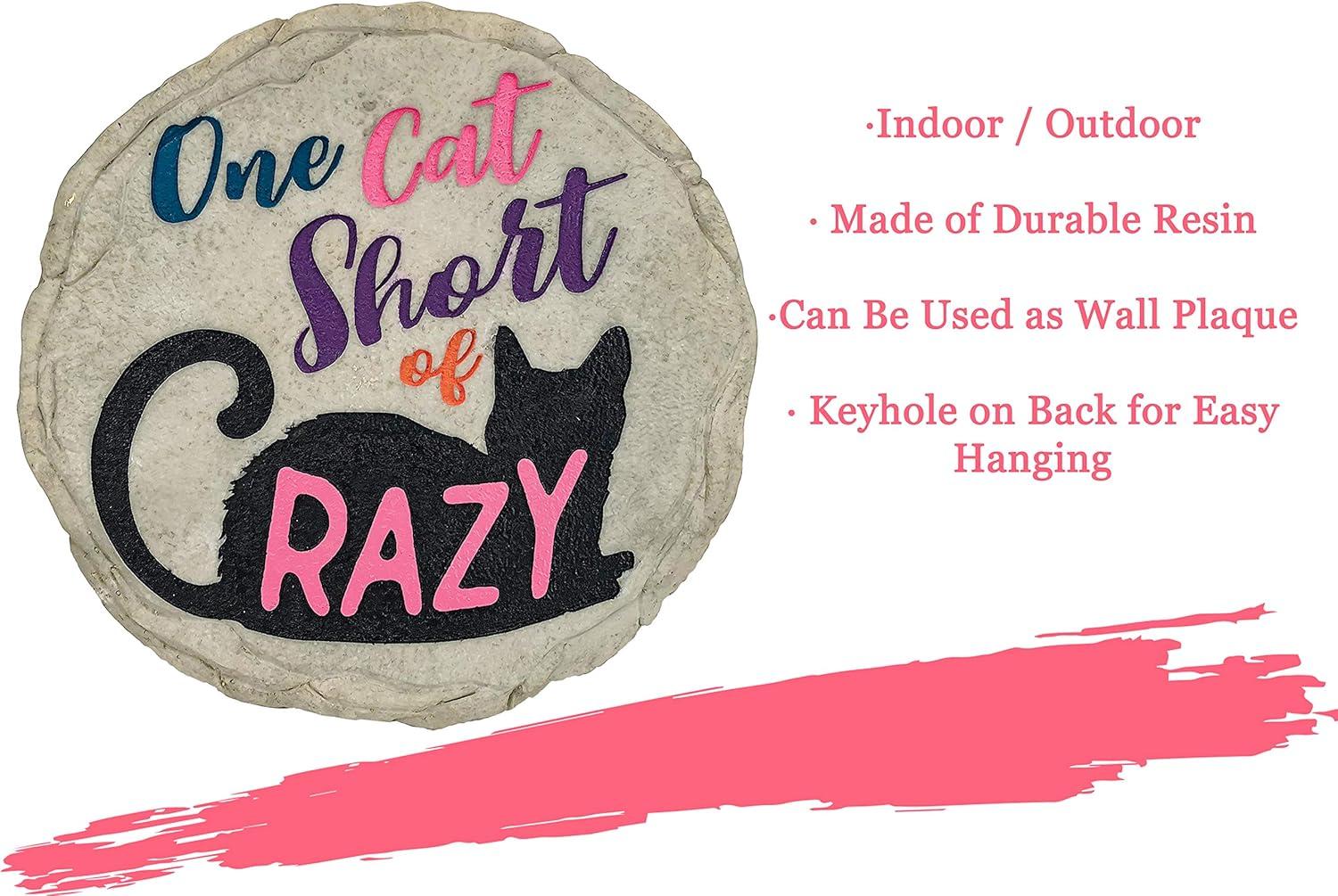 image:imageSpoontiques Garden Dcor One Cat Short Stepping Stone Decorative Stone for Garden