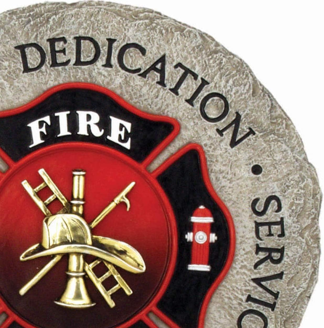 image:imageSpoontiques Firefighter Stepping Stone Garden Dcor Decorative Stone for Patio Home Lawn and Yard