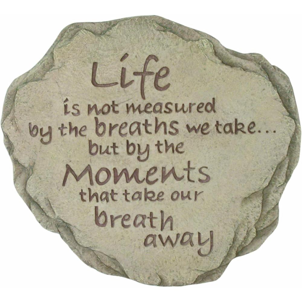 image:imageSpoontiques Garden Dcor Life is Not Measured Stepping Stone Decorative Stone for Garden