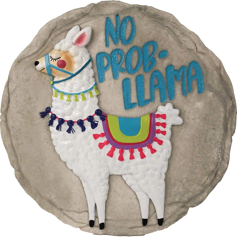 image:imageSpoontiques Garden Dcor No ProbLlama Stepping Stone Decorative Stone for Garden