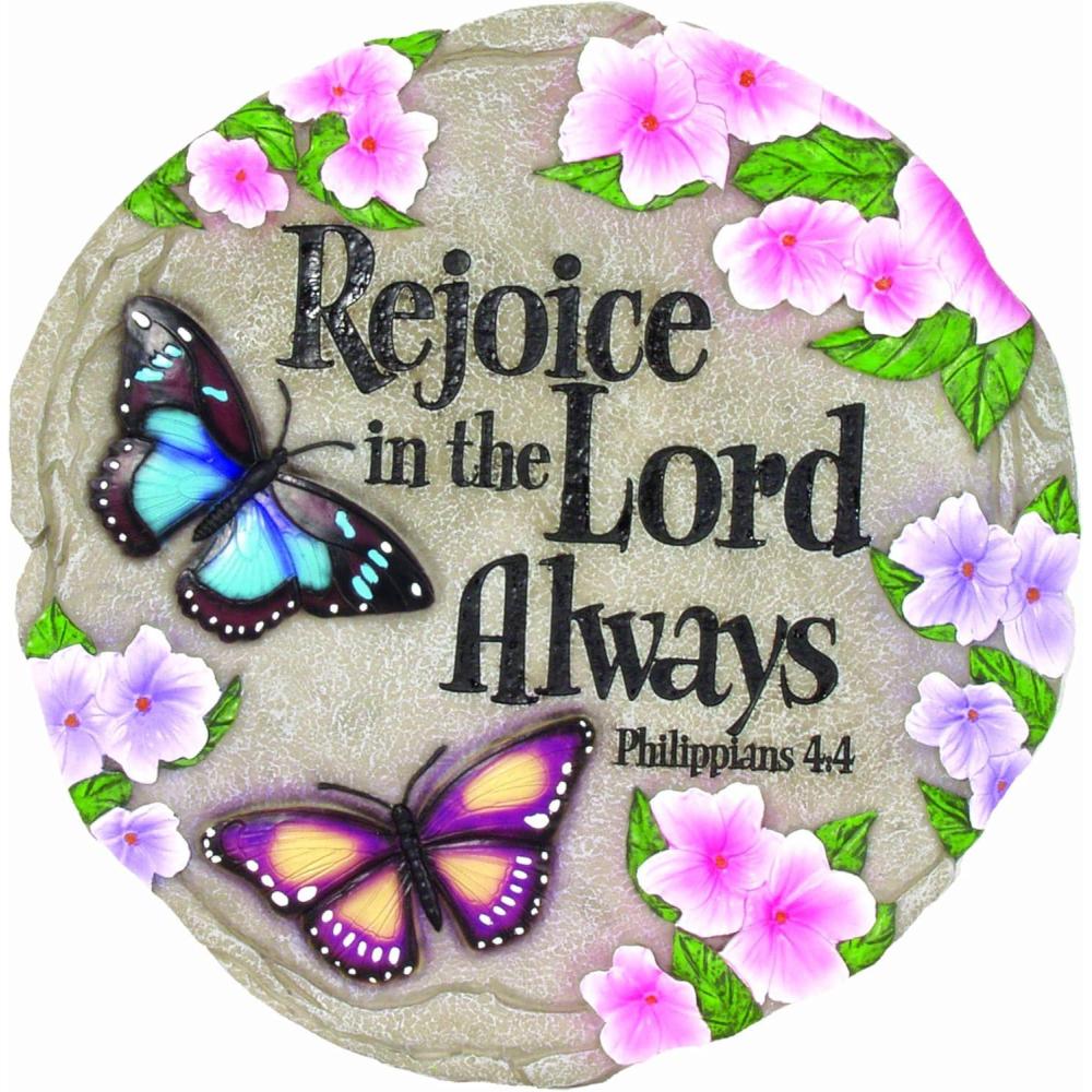 image:imageSpoontiques Rejoice in The Lord Stepping Stone