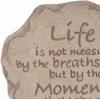Spoontiques – Garden Décor – Life is Not Measured Stepping Stone – Decorative Stone for Garden