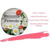 Spoontiques – Garden Décor – Welcome Friends Stepping Stone – Decorative Stone for Garden