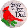 Spoontiques – Cardinal Glitter Stepping Stone – Decorative Garden Stone for Yard, Patio, Garden or Walkway – Outdoor or Indoor Home Decor(Dad Cardinal)