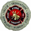 Spoontiques Firefighter Stepping Stone – Garden Décor – Decorative Stone for Patio Home Lawn and Yard