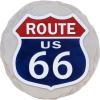 Spoontiques Route 66 Stepping Stone – Garden Décor – Decorative Stone for Patio Home Lawn and Yard