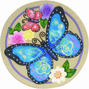 Spoontiques – Garden Décor – Butterfly Stepping Stone – Decorative Stone for Garden