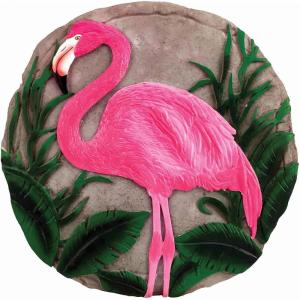 Spoontiques – Garden Décor – Flamingo Stepping Stone – Decorative Stone for Garden