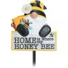 Spoontiques – Garden Décor – Garden Stake – Decorative Stake for Lawn and Yard – 24” High – Durable Weather Resistant Resin Sign for Home Décor – Bee Gnome Garden Stake