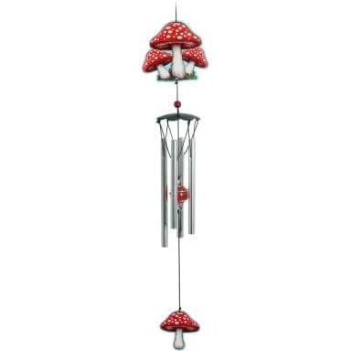 image:imageSpoontiques Many Mushrooms Wind Chimes  Outdoor Garden Dcor  Decorative Chimes for Yard Garden Backyard and Patio Decoration
